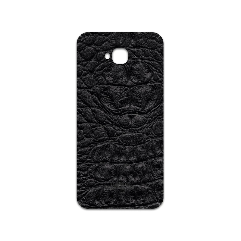 برچسب پوششی ماهوت مدل Black-Crocodile-Leather مناسب برای گوشی موبایل ایسوس Zenfone 4 Selfie