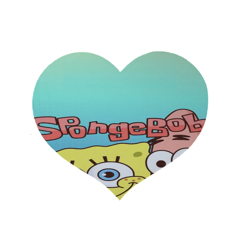 پادری مدل قلب طرح باب اسفنجی کد 8558 سایز 90 × 90 سانتی متر