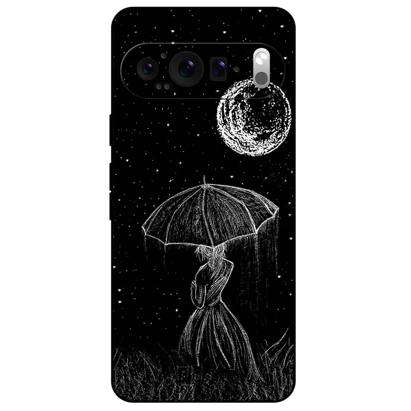 کاور مگافون طرح دختر و ماه مدل 1369 مناسب برای گوشی موبایل گوگل Pixel 9 Pro