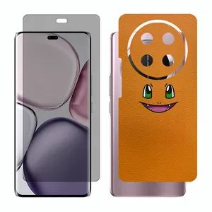 Glass Together model privacy screen protector suitable for Honor X9c mobile phone with back cover sticker