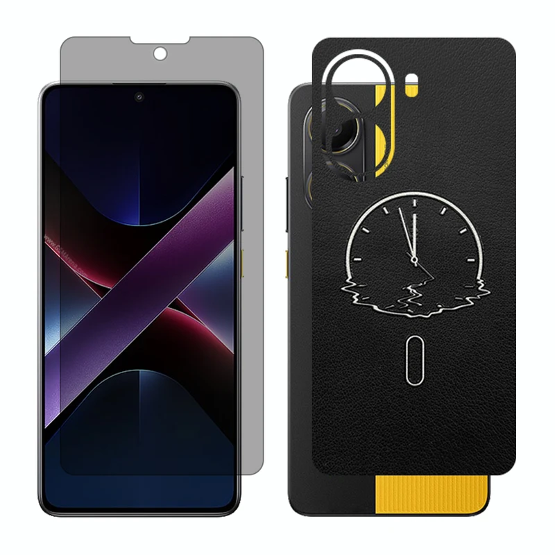 محافظ صفحه نمایش حریم شخصی گلس مدل Together مناسب برای گوشی موبایل شیائومی Poco X7 Pro به همراه برچسب پوششی پشت گوشی