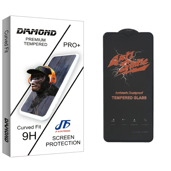 محافظ صفحه نمایش شیشه ای جی اف مدل Diamond Glass ANTI-STATIC مناسب برای گوشی موبایل شیائومی Note 8 2021