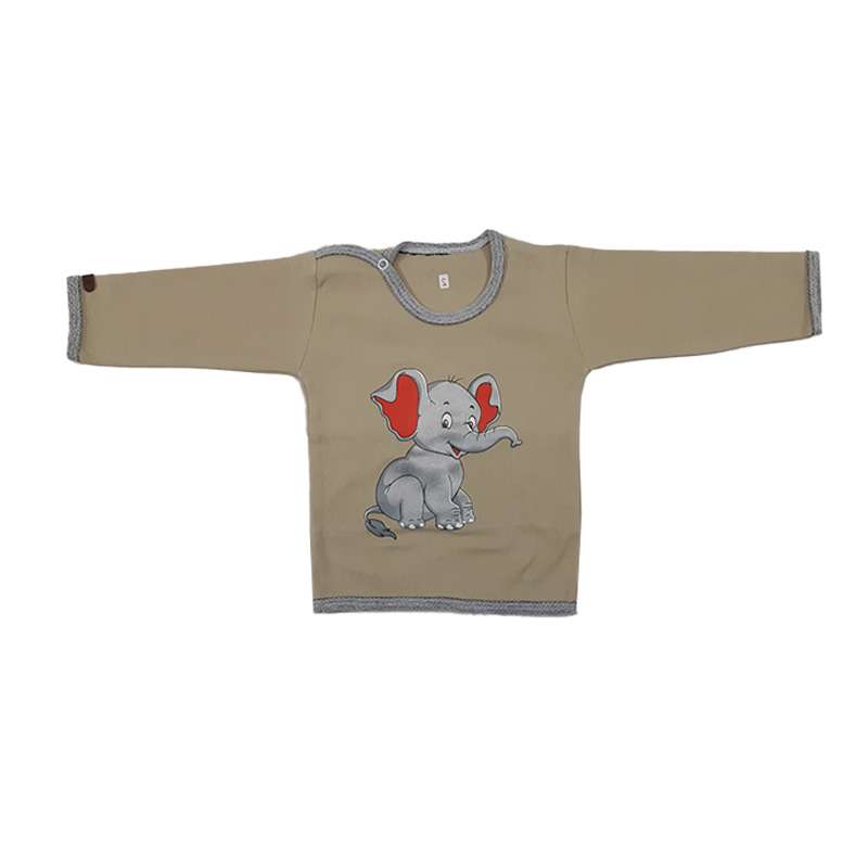 تی شرت آستین بلند نوزادی مدل فیل