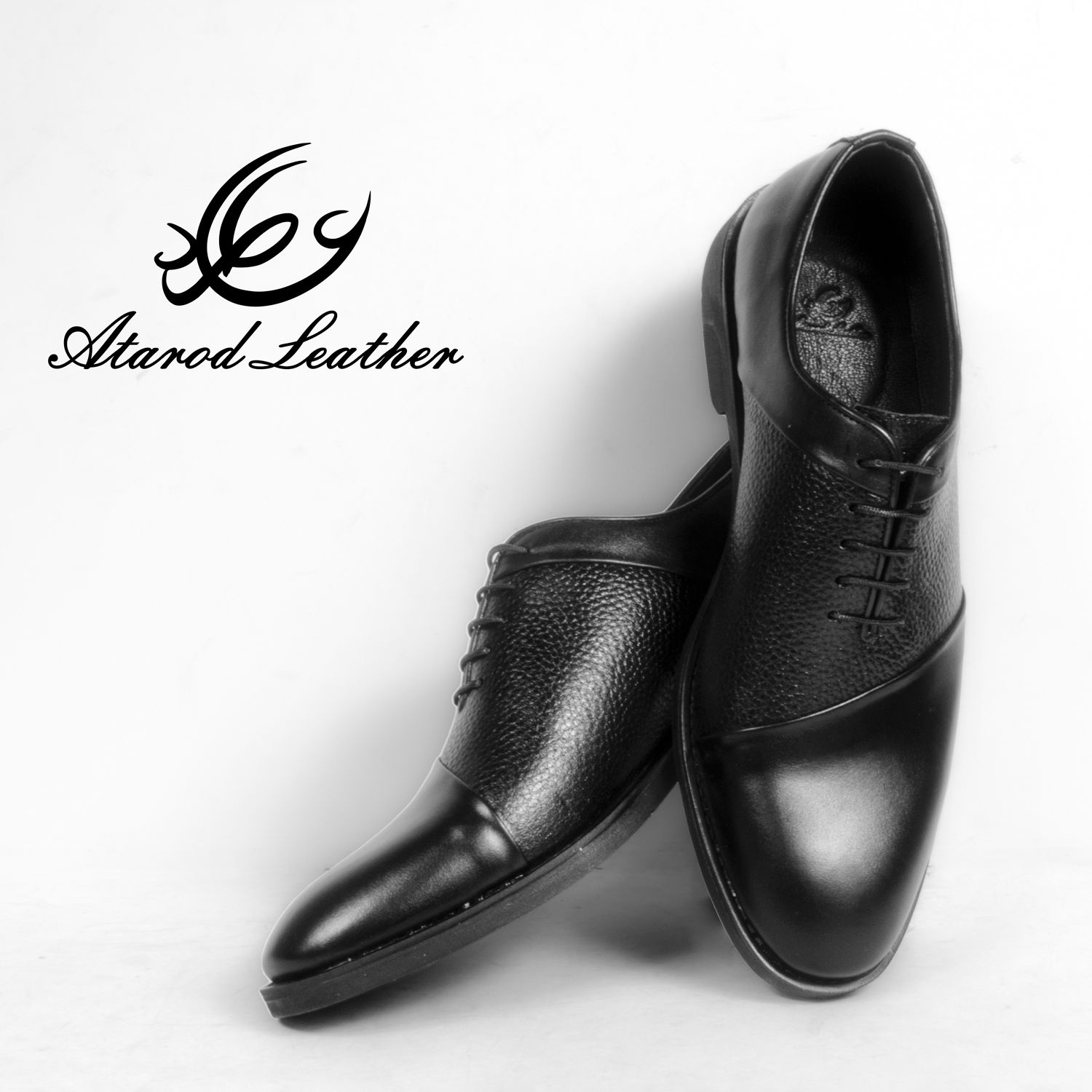 کفش مردانه چرم عطارد مدل چرم طبیعی کد SH134 -  - 5