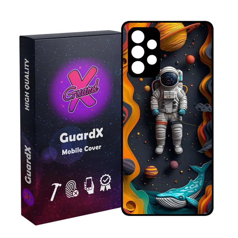 کاور گارد ایکس طرح فضانورد مدل Glass10763 مناسب برای گوشی موبایل سامسونگ Galaxy A53