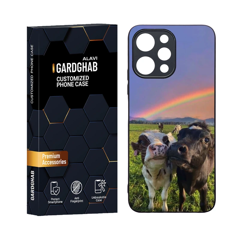 کاور گارد قاب علوی مدل دورژله ای حیوانات مناسب برای گوشی موبایل شیائومی Redmi 12 4G / 12 5G