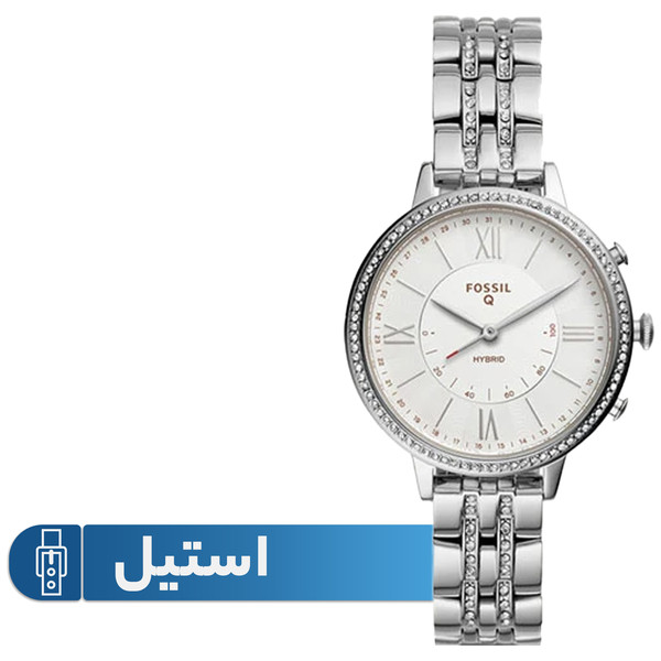 ساعت هوشمند فسیل مدل FTW5033 دارای قابلیت های صفحه نمایش رنگی بند استیل ضدزنگ