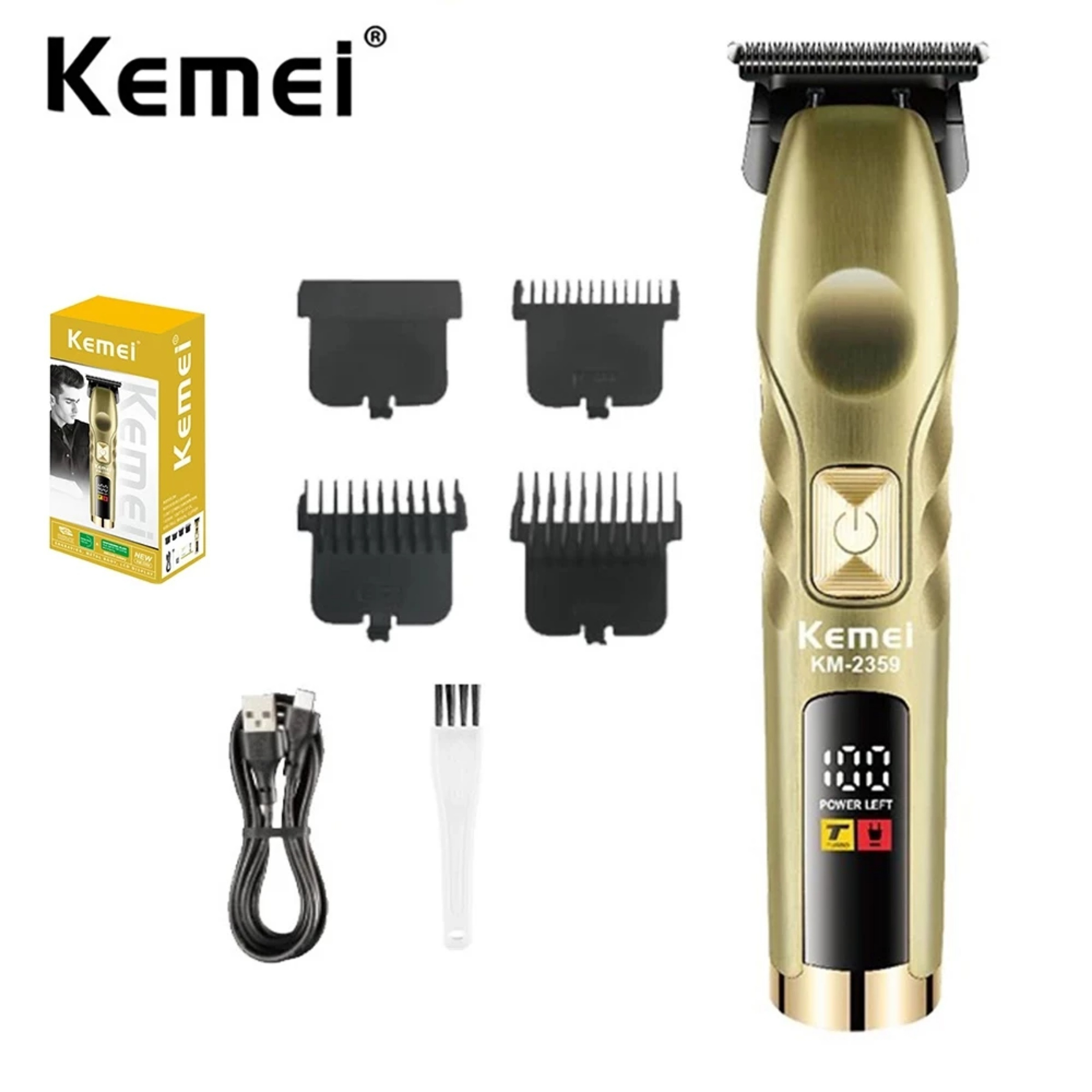 ماشین اصلاح موی سر و صورت کیمی مدل KM-2359 ماشین اصلاح موی سر و صورت کیمی مدل KM-2359
