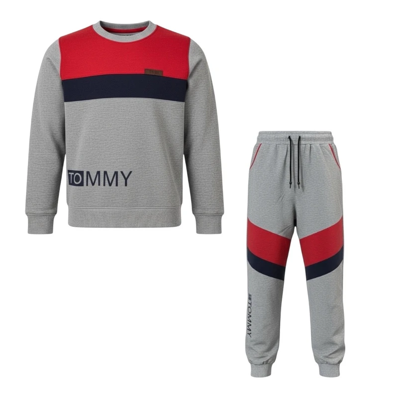 ست سویشرت آستین بلند و شلوار راحتی پسرانه مدل pj1378