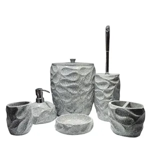 ست سرویس بهداشتی 6 تکه الماس مدل کهکشان 298