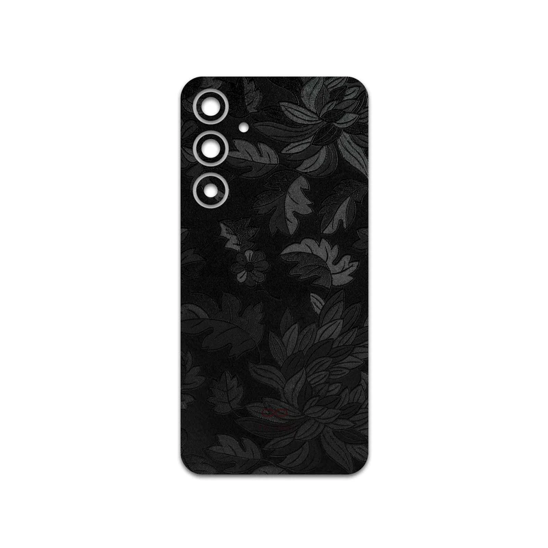 برچسب پوششی ماهوت مدل Black-Wildflower مناسب برای گوشی موبایل سامسونگ Galaxy A35