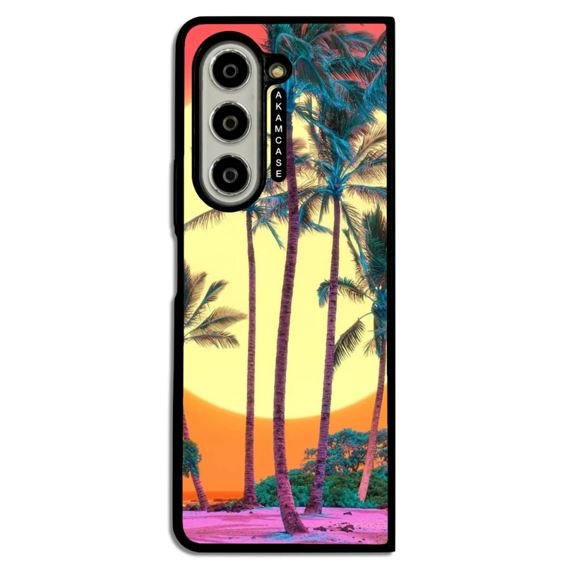 کاور آکام مدل AMC-WSGZFOLD5-LEAVES-24 مناسب برای گوشی موبایل سامسونگ Galaxy Z Fold 5