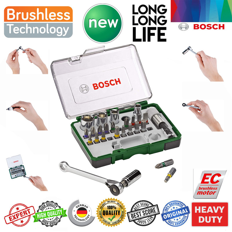 دریل پیچ گوشتی چکشی شارژی بوش مدل GSB 18V-50 EC brushless + 4 Extra