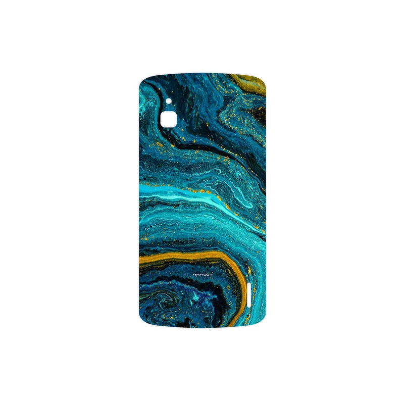برچسب پوششی ماهوت مدل Turquoise marblewith golden streaks مناسب برای گوشی موبایل گوگل Nexus 4