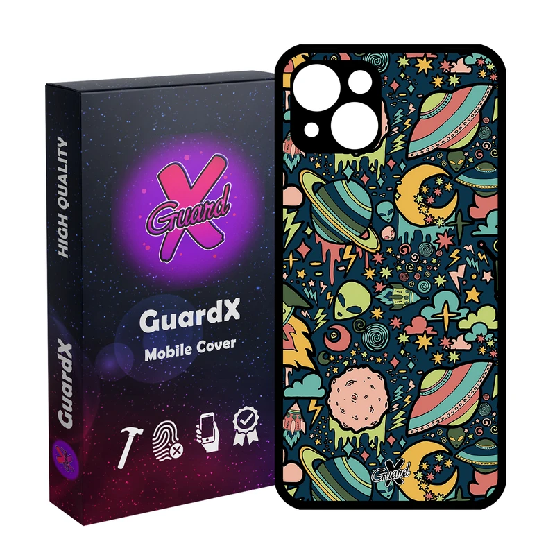 کاور گارد ایکس طرح Galaxy مدل Glass10191 مناسب برای گوشی موبایل اپل iPhone 13