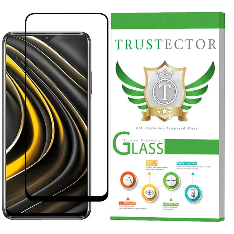 محافظ صفحه نمایش سرامیکی تراستکتور مدل  CRT-Glass مناسب برای گوشی موبایل شیائومی Poco M3 Pro