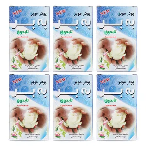 پودر موبر به بر کد BBno وزن 150 گرم بسته 6 عددی