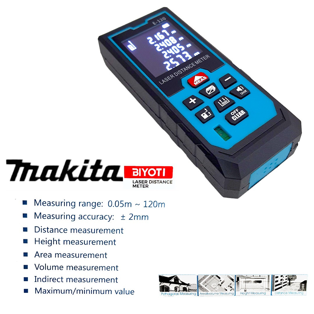 متر لیزری ماکیتا مدل BIYOTI  کد  120M