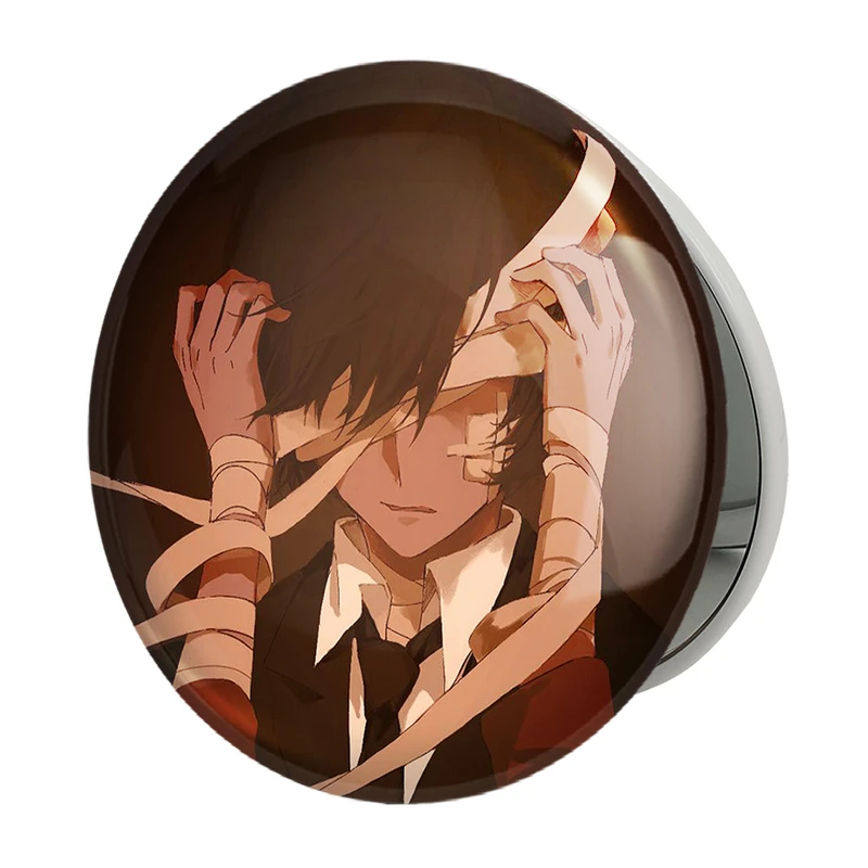 آینه جیبی خندالو طرح دازای اوسامو انیمه سگ های ولگرد بانگو مدل تاشو کد 13673 