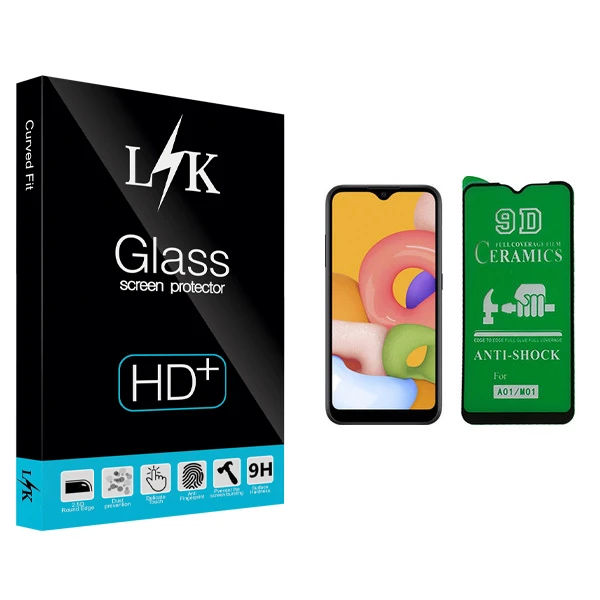 محافظ صفحه نمایش 9D ال کی مدل +LITE مناسب برای گوشی موبایل سامسونگ Galaxy A01 / M01
