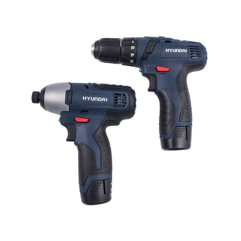 دریل و پیچ گوشتی شارژی هیوندای مدل HP121L-CD2121L مجموعه 2 عددی دریل و پیچ گوشتی شارژی هیوندای مدل HP121L-CD2121L مجموعه 2 عددی