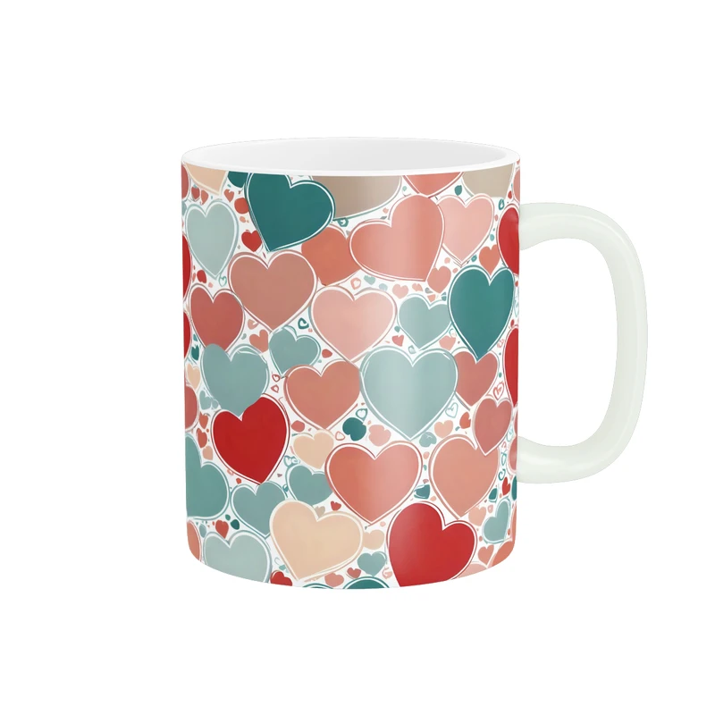 ماگ پاد آفرین طرح قلب کد 1592