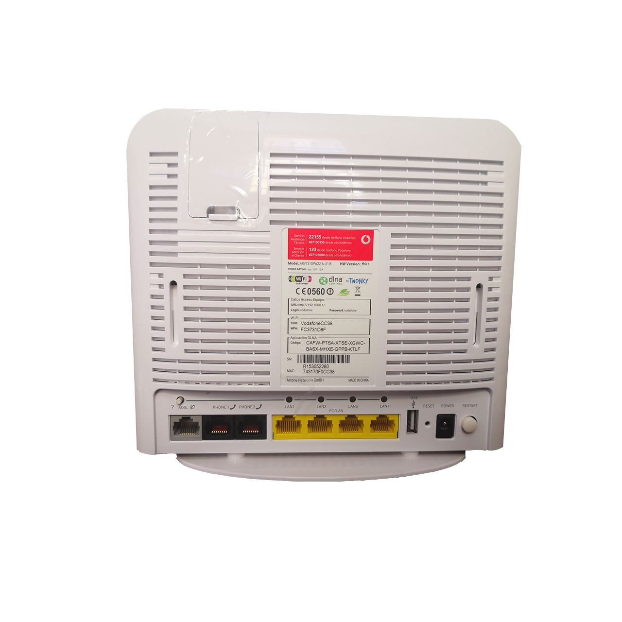 مودم 4G ودافون مدل ARV به همراه مودم USB هوآوی E3272