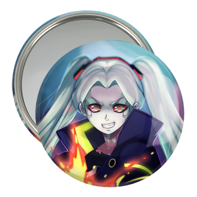 آینه جیبی خندالو مدل ربکا انیمه سایبرپانک کد 23979