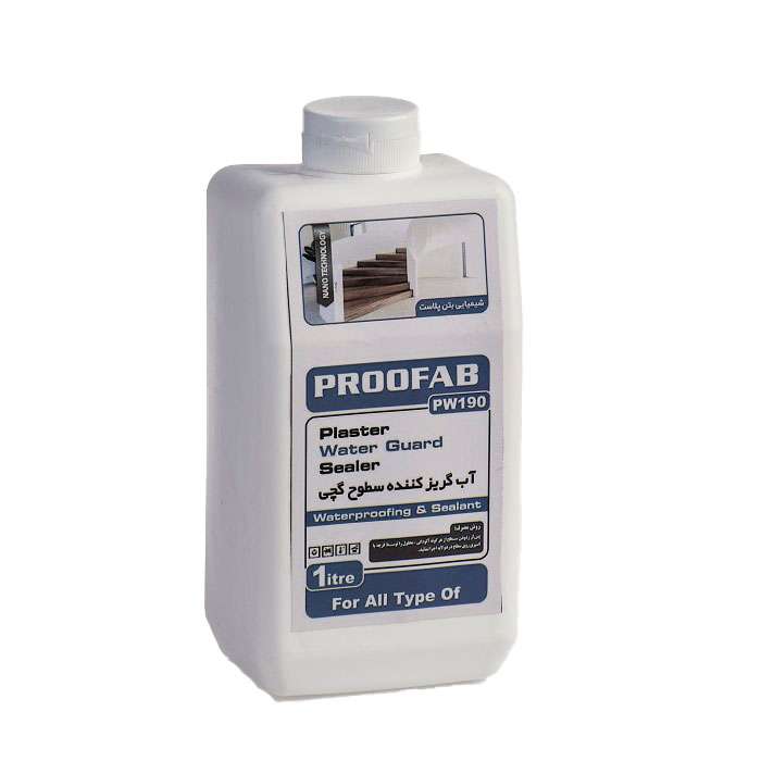 آب گریز کننده سطوح گچی پروفاب مدل pw190 حجم 1 لیتر
