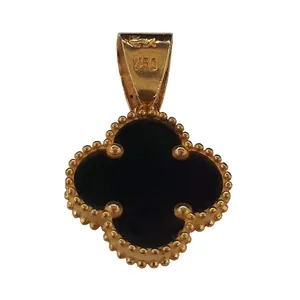 آویز گردنبند طلا 18 عیار زنانه مدل هورنفلس کد 02