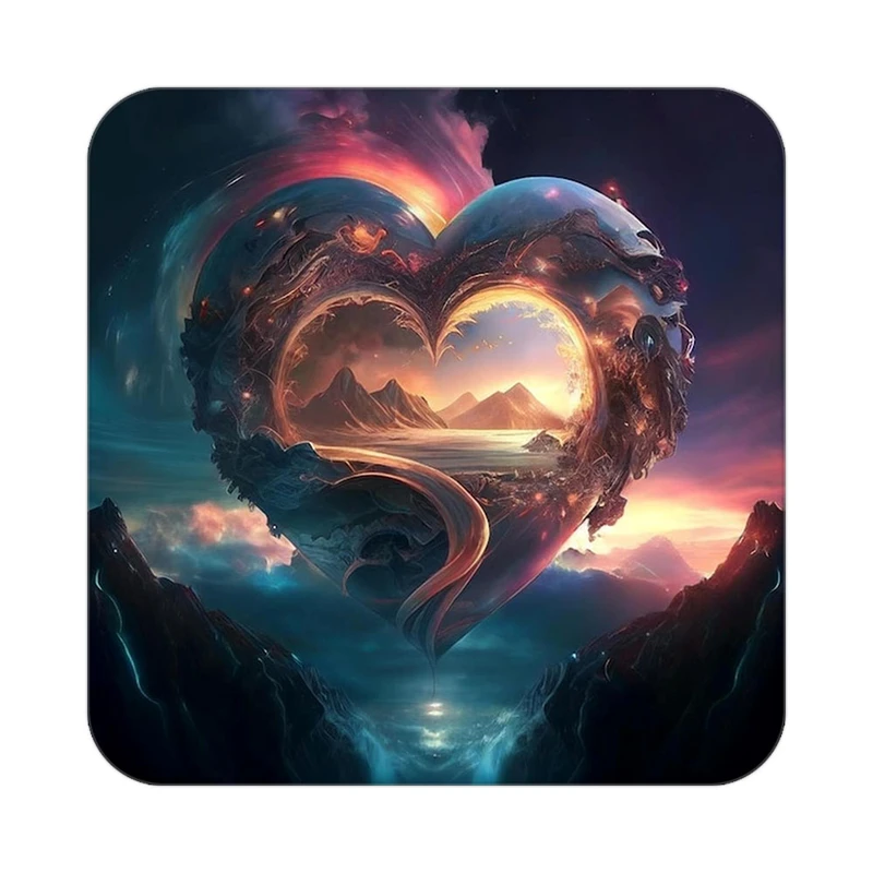 زیر لیوانی کاکتی مدل عاشقانه کد mp10639