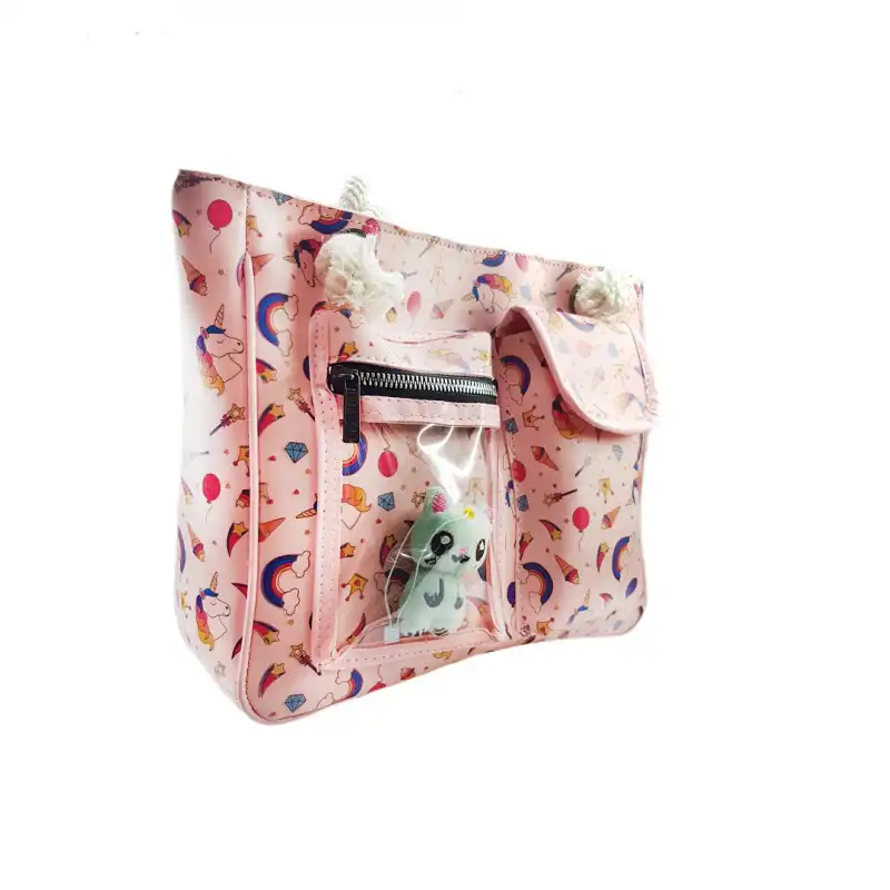 کیف دوشی دخترانه مدل یونیکورن عروسکی