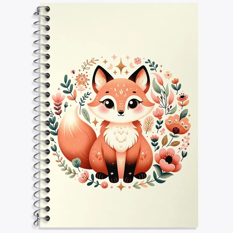 دفتر لغت 50 برگ خندالو طرح روباه بامزه کد N1422