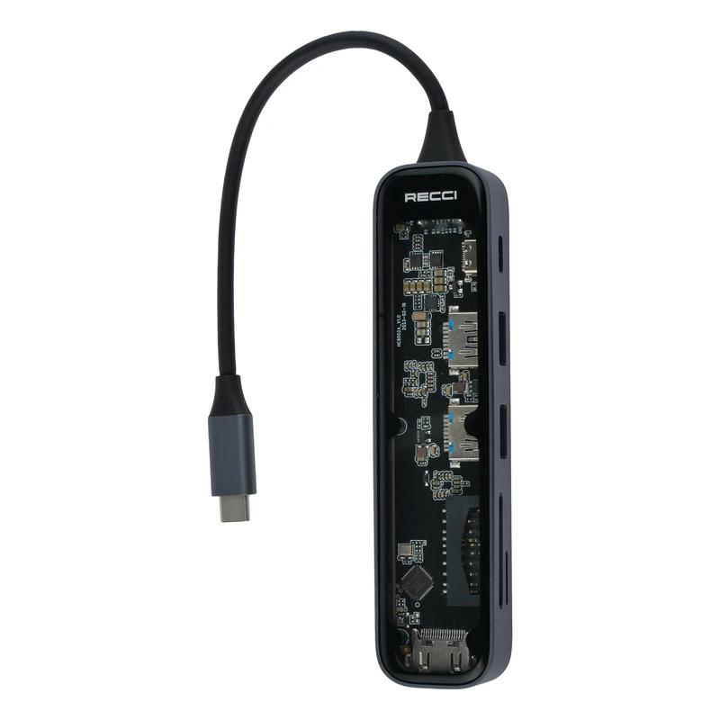  هاب 6 پورت USB-C رسی مدل RH21