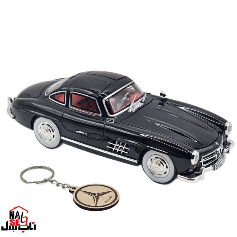 ماکت ماشین ناب سل مدل بنز کلاسیک اس ال Mercedes benz SL300 به همراه جاسوییچی