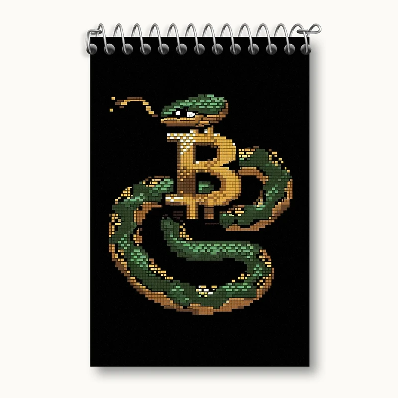 دفتر یادداشت 50 برگ خندالو مدل بیت کوین (Bitcoin) کد F912