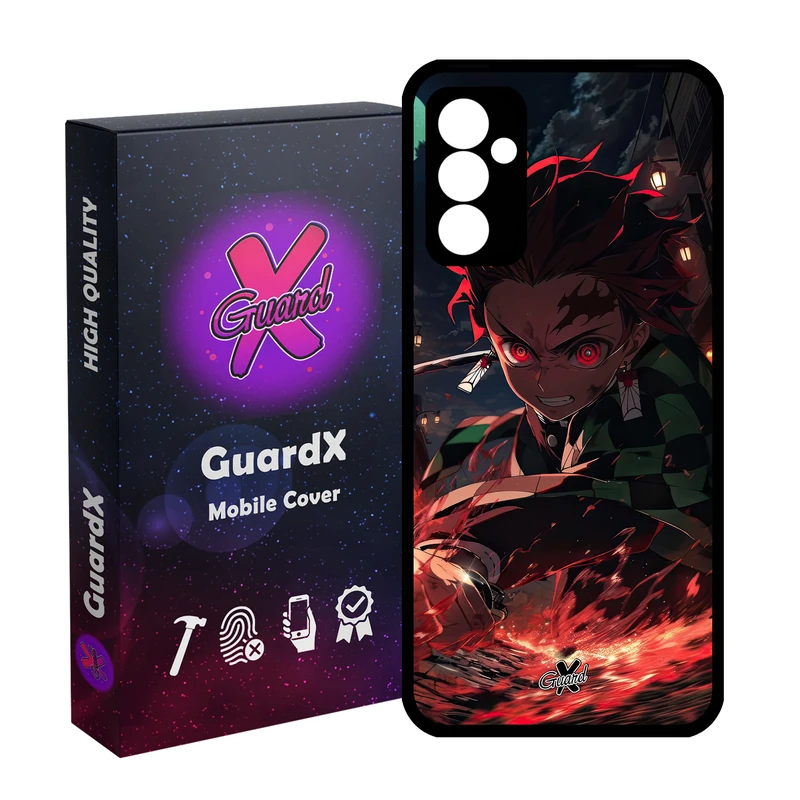 کاور گارد ایکس طرح شیطان کش انیمه مدل Glass10592 مناسب برای گوشی موبایل سامسونگ Galaxy A13 5G/A04S