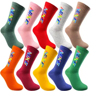 جوراب ساق بلند مدل Rainbow کد 02  بسته 10 عددی