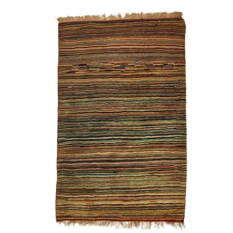 گبه فرش دستباف یک ونیم متری مدل بافت قشقای شیراز کد NKP.Z.N/65