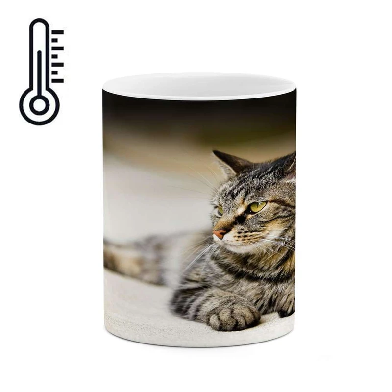 ماگ حرارتی کاکتی مدل گربه کد mgh17356