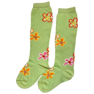 جوراب ساق بلند دخترانه سانتاگوستینو مدل 6357348 گلدار