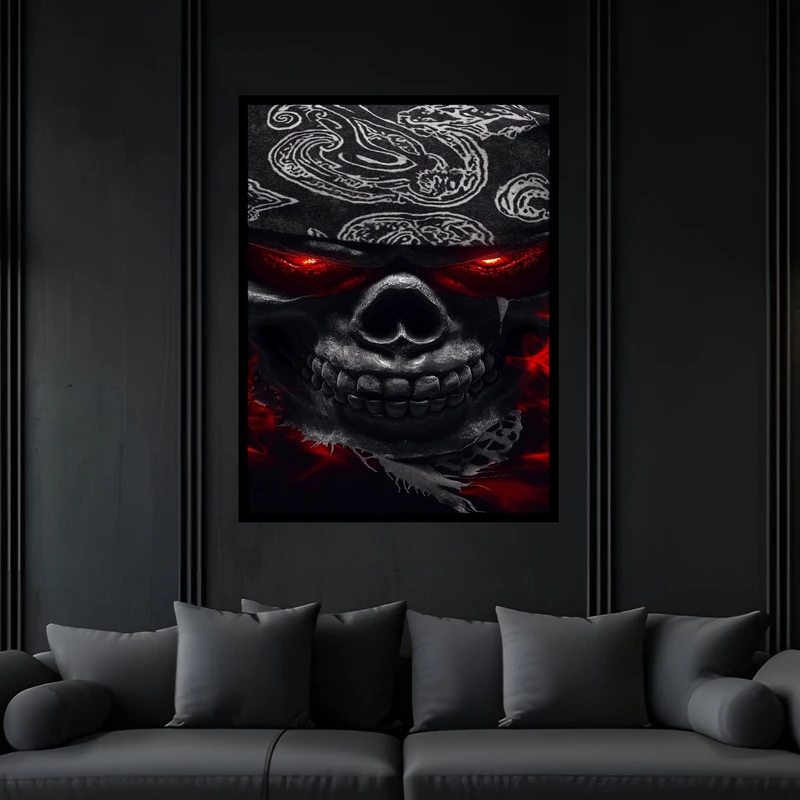 تابلو بکلیت طرح دکوراتیو مدرن خفن دل B-bu6432 فریم مشکی