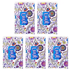 دستمال کاغذی جیبی 10 برگ نایس مدل Painting flowers مجموعه 5 عددی