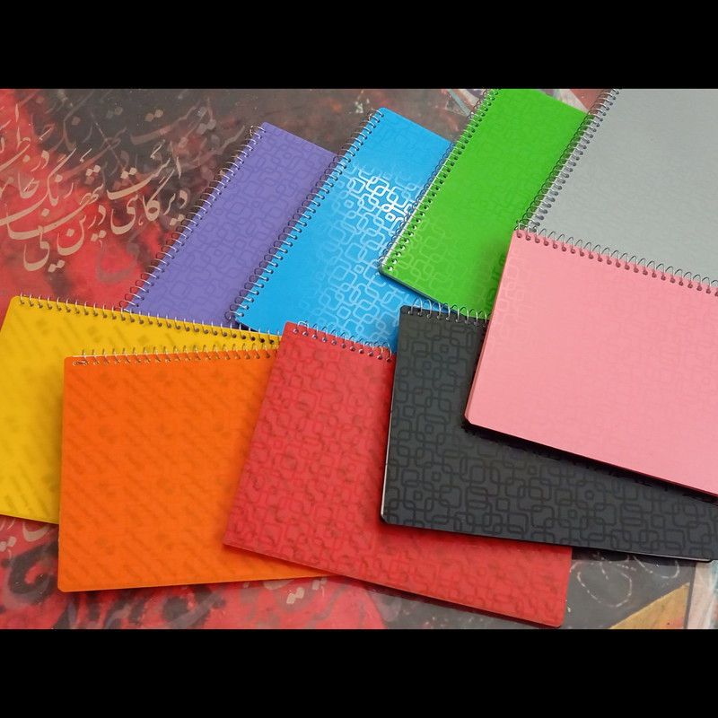 دفتر مشق 100 برگ تیما مدل آساک مجموعه 8 عددی