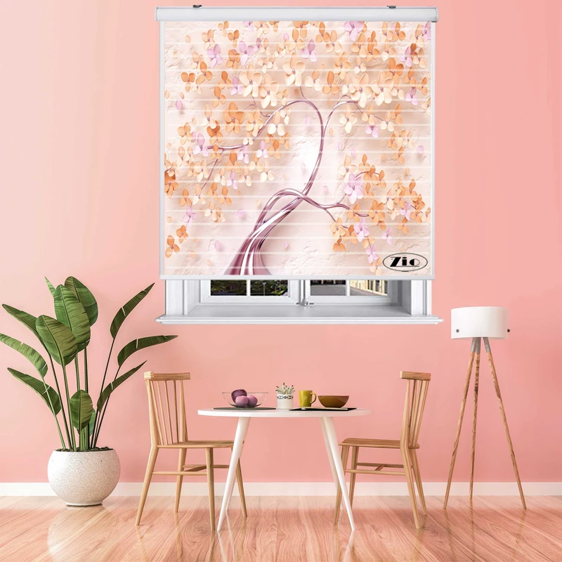 پرده زبرا مدل سیلوئت 3D1012 سایز 150x150 سانتی متر