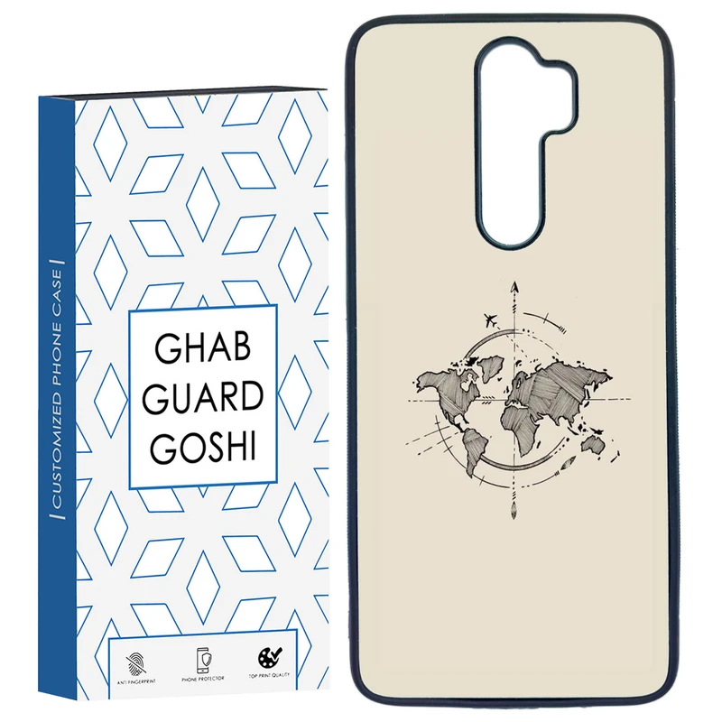 کاور قاب گارد گوشی طرح نقشه کد TPU-175 مناسب برای گوشی موبایل شیائومی Redmi Note 8 PRO