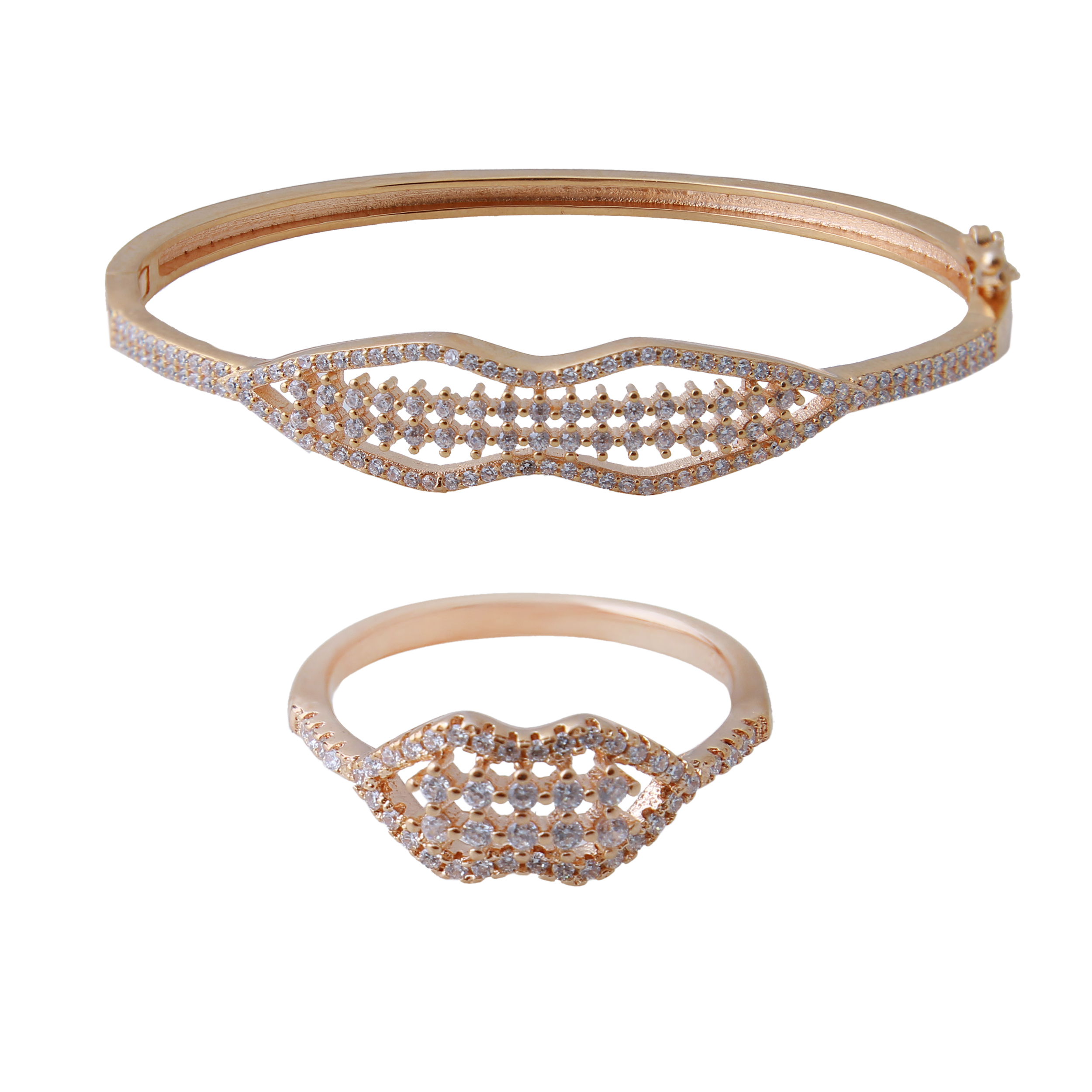 نیم ست نقره زنانه بازرگانی میلادی کد NTR_229