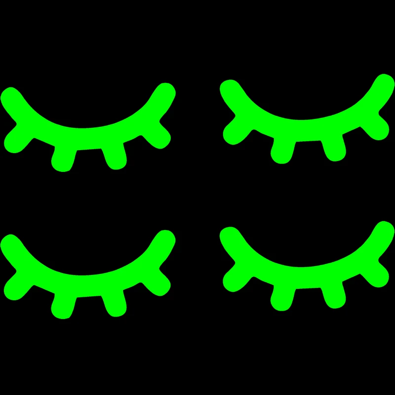 استیکر لپ تاپ مدل شب نما طرح پلک کد CK  بسته چهار عددی