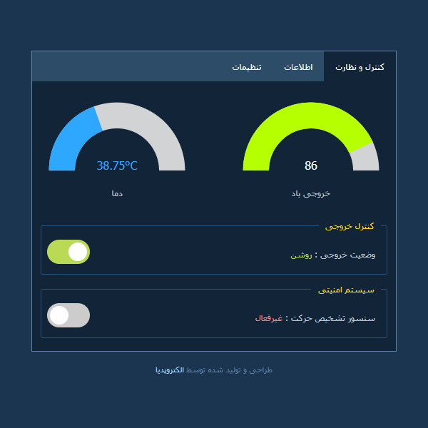 دستگاه کنترل هوشمند مدل PAYESH 25 1