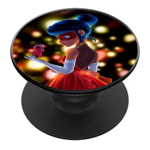پایه نگهدارنده گوشی موبایل پاپ سوکت مدل دختر کفشدوزکی کد 05